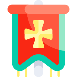 Heraldic flag icon