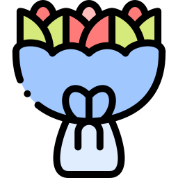 Flower bouquet icon