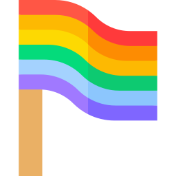 bandera del arco iris icono