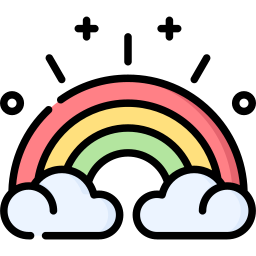 regenboog icoon