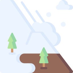 sneeuw lawine icoon