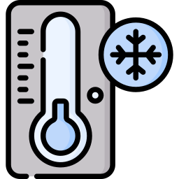 lage temperaturen icoon