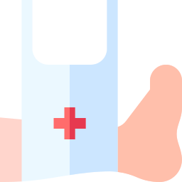 Broken leg icon