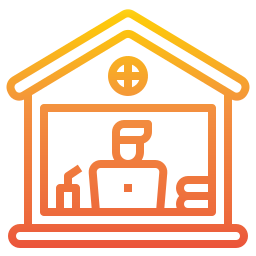 Working at home icon