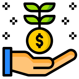 Money growth icon