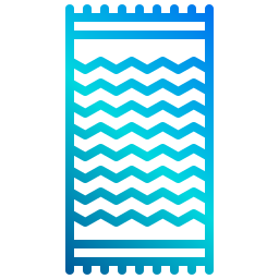 Beach towel icon