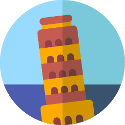 der schiefe turm von pisa icon