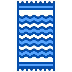 Beach towel icon