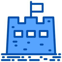 Sand castle icon