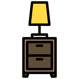 Bedside table icon
