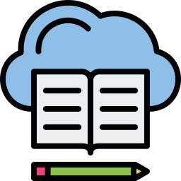 Cloud library icon