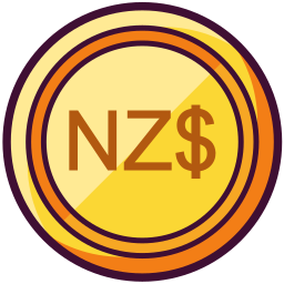 dolar de nueva zelanda icono