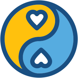 yin yang ikona