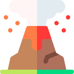 volcán icono