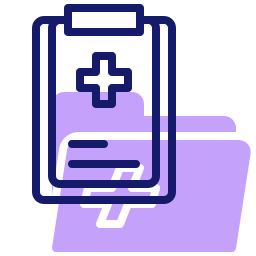 rapport médical Icône