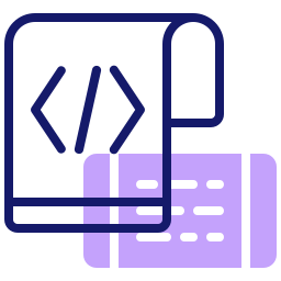 Mobile coding icon