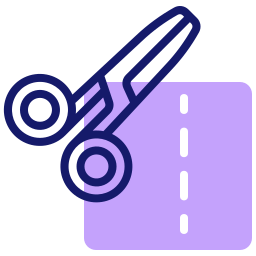 Sewing scissors icon