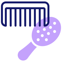 Hair comb icon