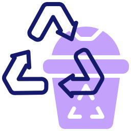 simbolo di riciclaggio icona