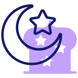 Crescent moon icon