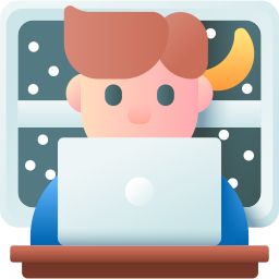 Working at home icon