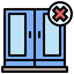 Close doors icon