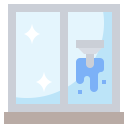 le nettoyage des vitres Icône