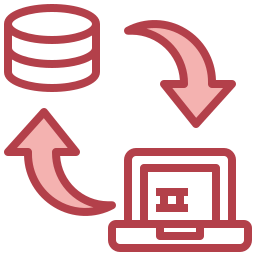 almacenamiento de datos icono