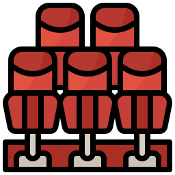 asiento de cine icono