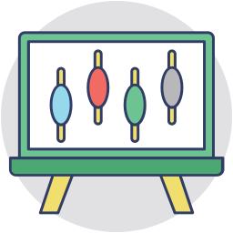 diagramme à bandes Icône