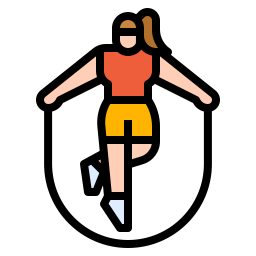 Jumping rope icon