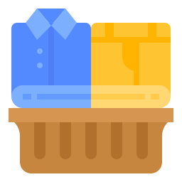 Laundry basket icon