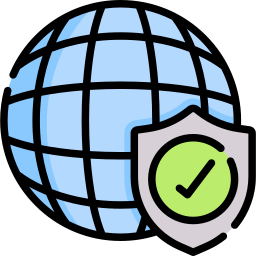 Globe grid icon