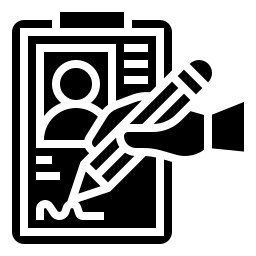 modulo di consenso del donatore icona