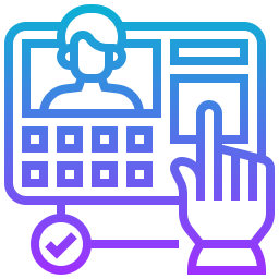 Fingerprint scan icon