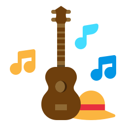 Гавайская гитара иконка