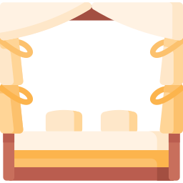 Canopy bed icon