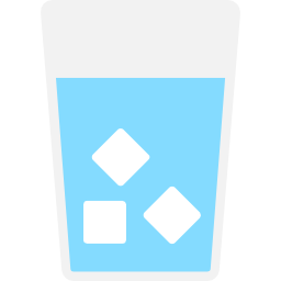 vaso de agua icono