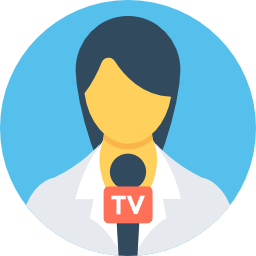 News reporter icon