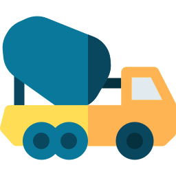 camion à ciment Icône