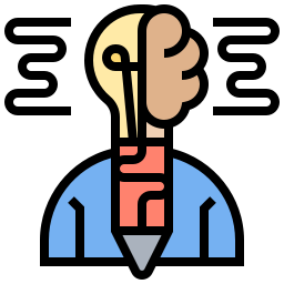 Creative brain icon