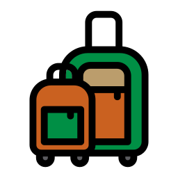 bagaglio da viaggio icona