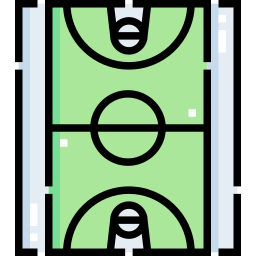 campo basquete Ícone