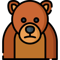 oso grizzly icono