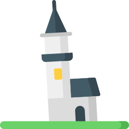 torre inclinada de nevyansk Ícone