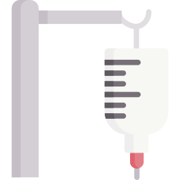 Intravenous saline drip icon