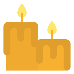 Spa candles icon