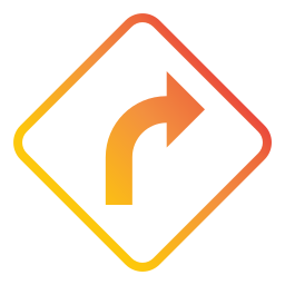 Turn right icon