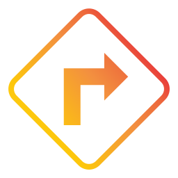 Turn right icon