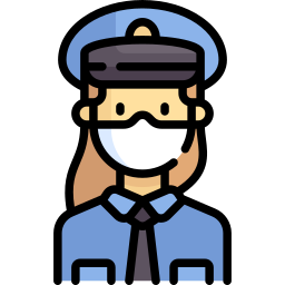 femme policier Icône